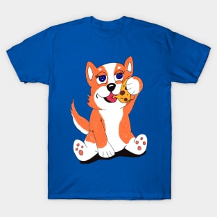 Dog Eating A Pizza T-Shirt